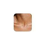 GIFT4U Initial Necklace for Women - Sideway C