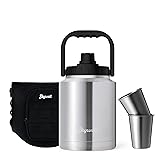SkyWell 64 Oz Insulated Water Bottle Sleeve and Cup