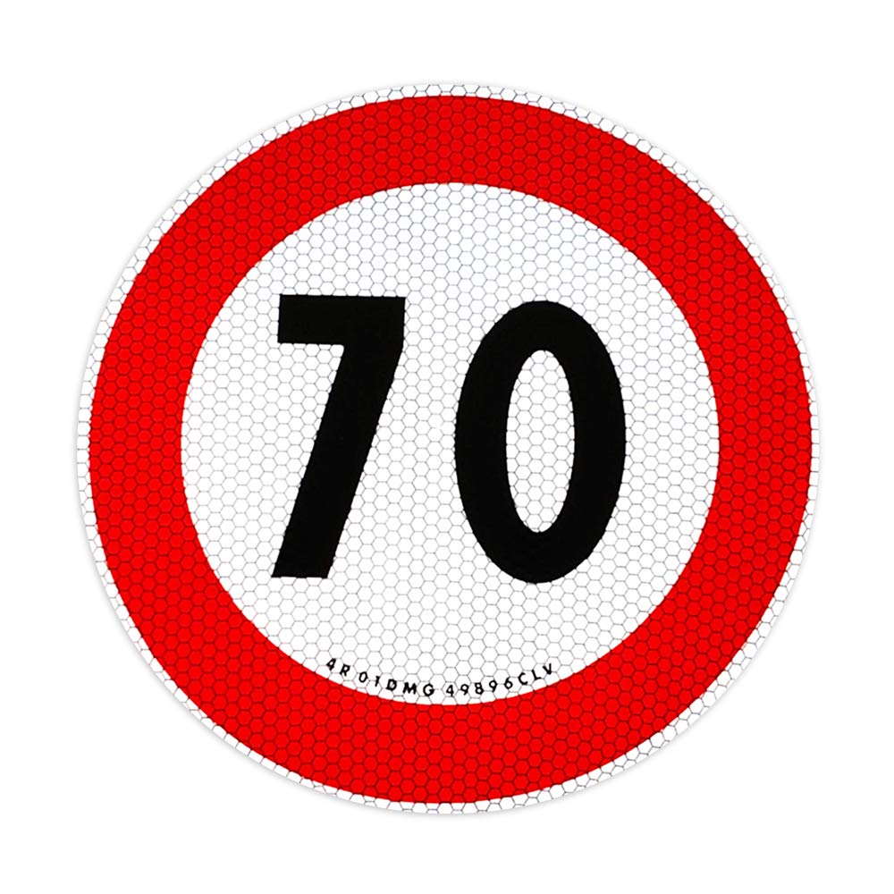Quattroerre Sticker Speed Limit 70 km/h EU, Approved