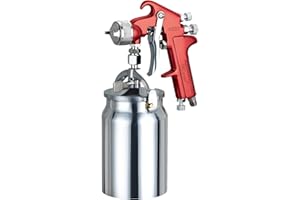 PNTGREEN HVLP Spray Gun Air Paint Sprayer Siphon Feed 1000CC Capacity, with 1.8mm Nozzle Professional Spray Guns for Painting Cars