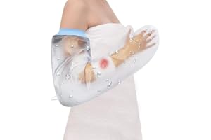 CureSquad Cast Covers for Shower Arm, Waterproof Cast Cover Arm Adult, Soft Comfortable Cast Protector for Shower, Reusable Elastic Cast Bag for Bandage, Wound Care Supplies, After Surgery Gifts
