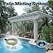 mistcooling - Patio Misting Kit - Pre- Assembled Misting System - Cools temperatures by up to 30 Degrees - Brass/Stainless Steel Misting Nozzles - for Patio, Pool and Play Areas (24 ft - 4 Nozzles)