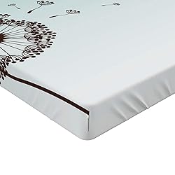 Ambesonne Art Fitted Sheet, Dandelion Flower