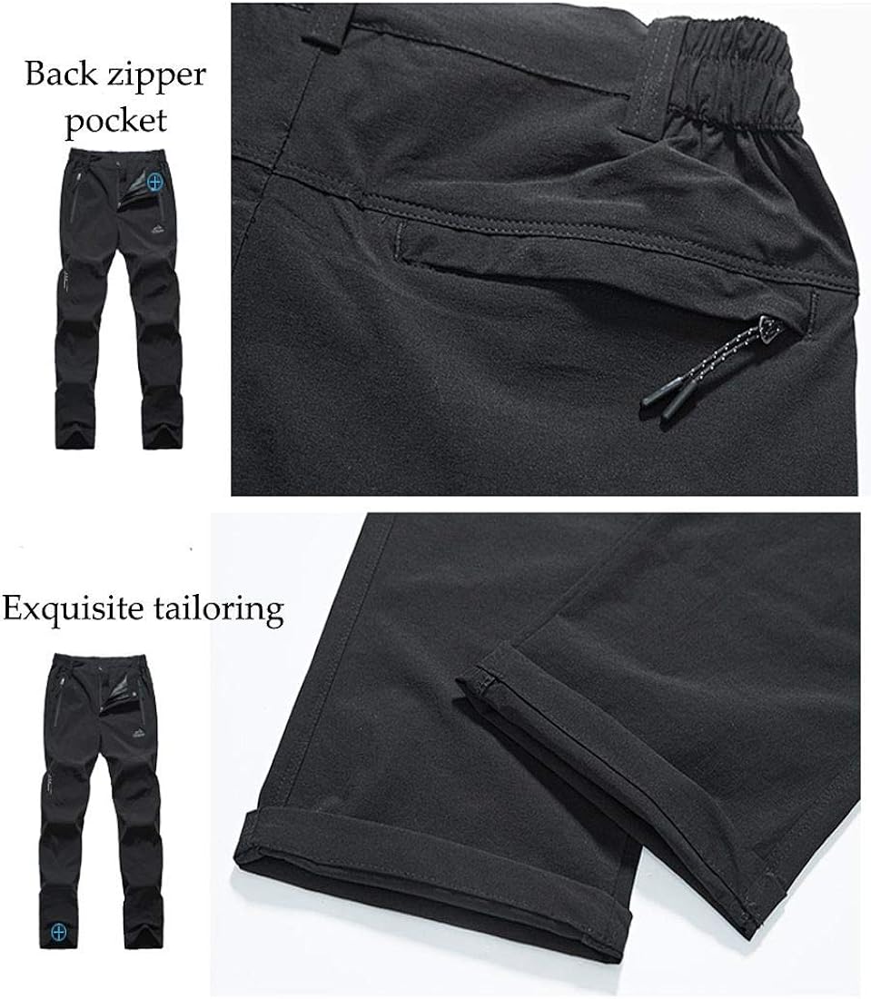 Rdruko Women's Outdoor Lightweight Quick Dry Sportswear Water Resistant Hiking Pants with Pockets: Clothing