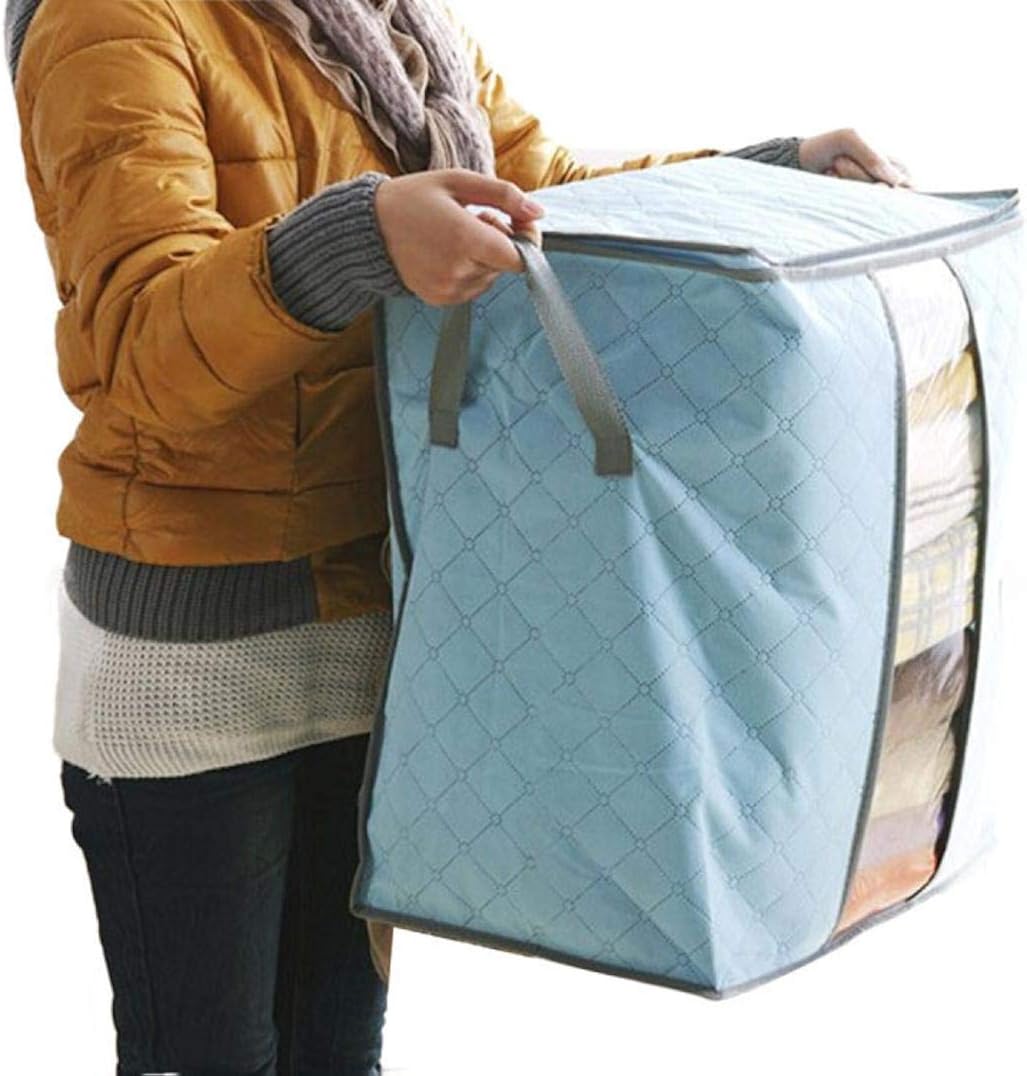 Foldable Clothing Quilt Storage Box Bag Blanket Closet Organizer Case New