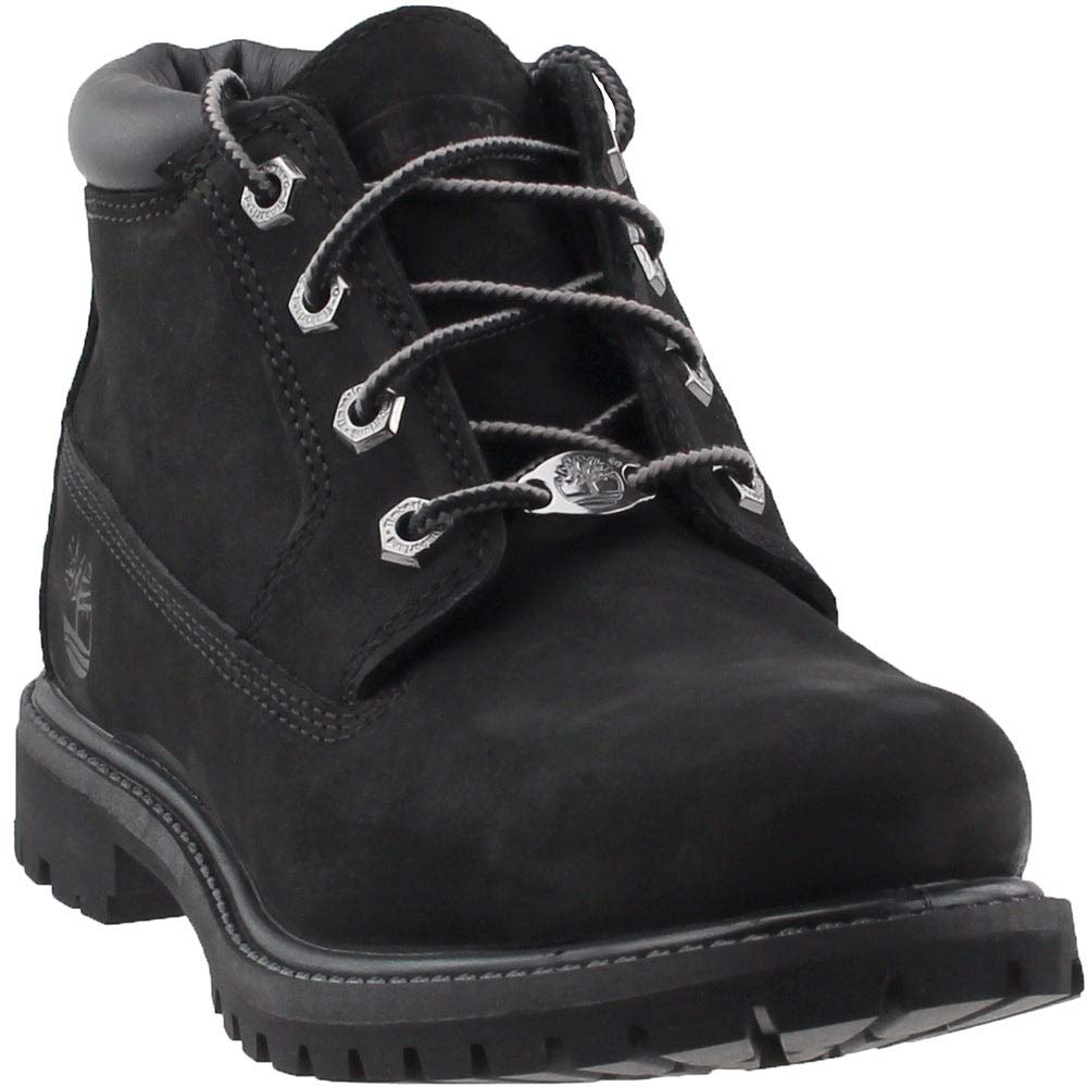 Timberland Nellie Waterproof (Wide Fit), Women’s Chukka Boots, Black (Black Nubuck), UK (39 EU)