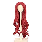 miss u hair 8-9 Inch 1/3 BJD Doll Wig Wavy Red MSD