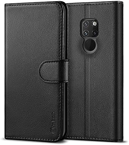 Vakoo PU-Leather Case Compatible with Huawei Mate 20 Wallet Phone Case Cover - Black