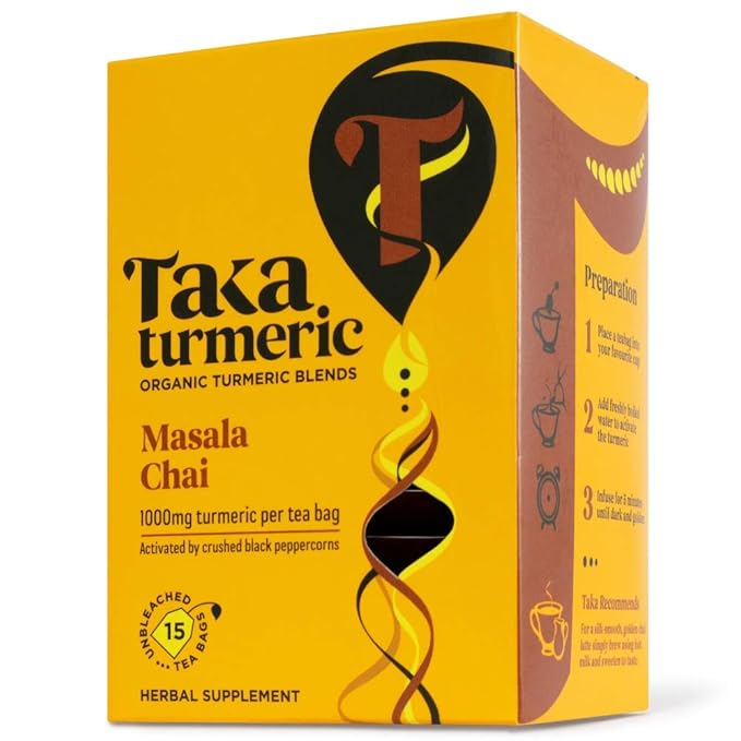 Taka Turmeric Tea, Organic Masala Chai, Turmeric Chai Tea