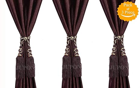 Buy Jupon Curtain Tiebacks The Most Convenient Drape Tie Backs 3