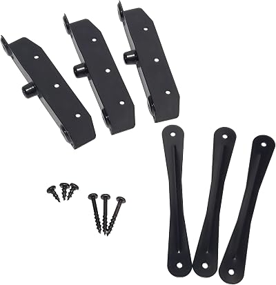 Decorex Hardware Louver Kit Stainless Steel Black for Blinds Shutters 11 Boards