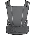 Cybex Maira Tie Baby Carrier, Adjustable Baby Carrier from Newborn up to 33 lbs, Manhattan Grey, One Size