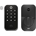 Yale Assure Lock 2 Touch Deadbolt, Black Suede Entry Door Lock with Touch Digital Keypad Keypad and Fingerprint Scanner and Back-Up Key, (No Wi-Fi), YRD410-F-BLE-BSP