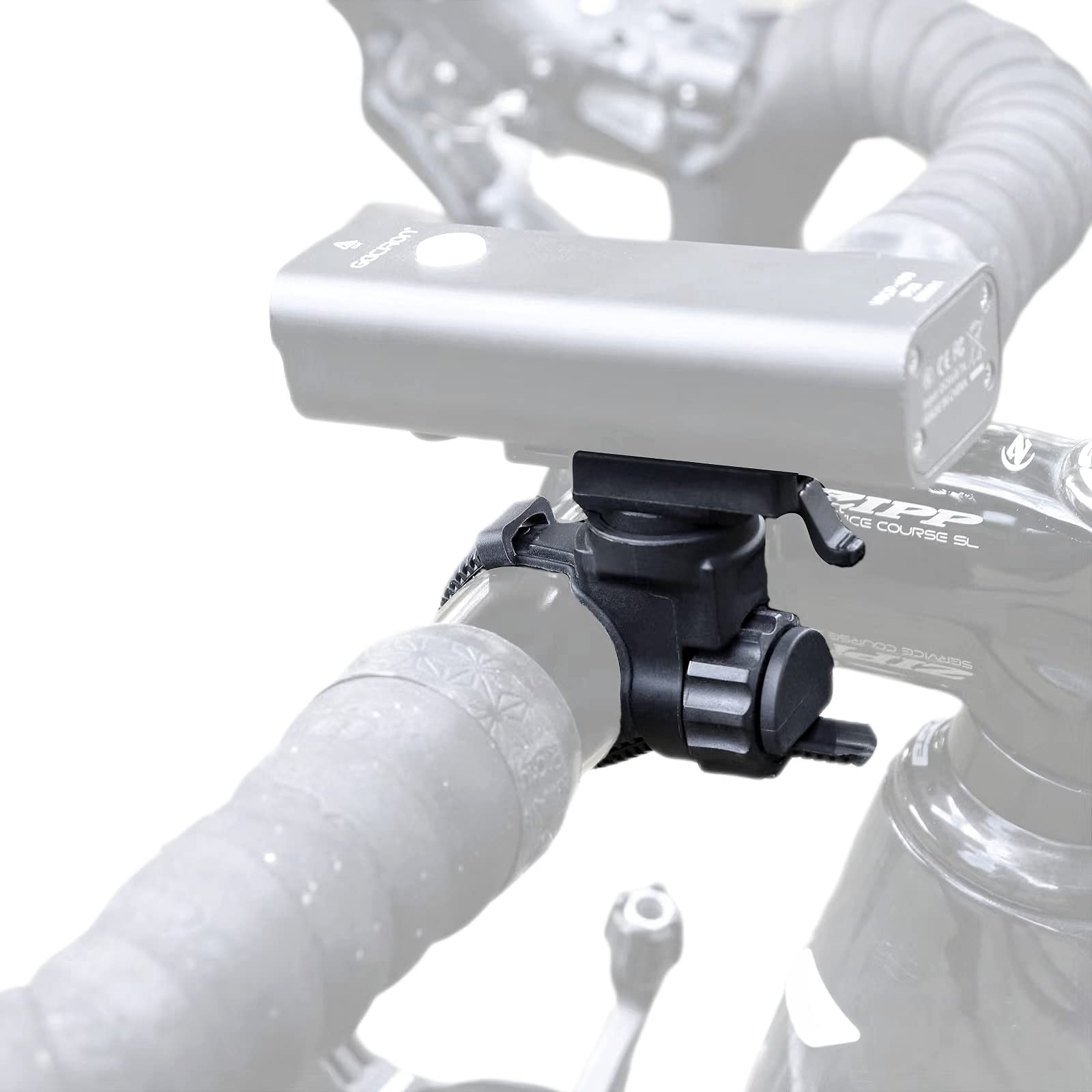 NELboNs Bike Light Mount Bracket Compatible with Rock BROS V9M-1000,Gaci Ron V9M-1000/V9C-400 IPX3 Lights Out-Front Handlebar Headlight Mount Adjustable Strap Light Holder