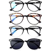 SIGVAN 3 Pack Reading Glasses Spring Hinge Stylish Readers Black/Tortoise for Men and Women