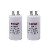 2PCS ASEMI CBB60 10 UF ±5% 450V 50/60 Hz AC 2pin