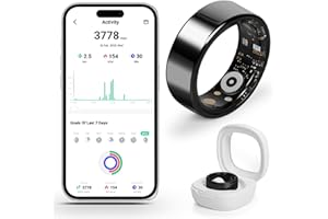 Weylmd Smart Ring for Women and Men – Fitness & Health Smart Ring with Heart Rate and Sleep Tracking – Waterproof Activity & Wellness Ring Compatible with iPhone and Android