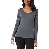 32 Degrees Women's Cozy Heat Base Layer Scoop Neck Top - Thermal Long Sleeve Shirt for Cold Weather