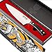 OKAMI Chef's Knife 8 Inch - Asgard Series - Professional German Stainless Steel - Extra Sharp - Full Tang - Mirror Polished - with Edge Guard - Black