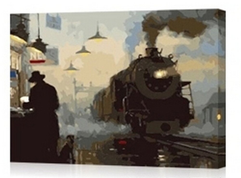 Train Paint By Number Kits • Paint By Number For Adults
