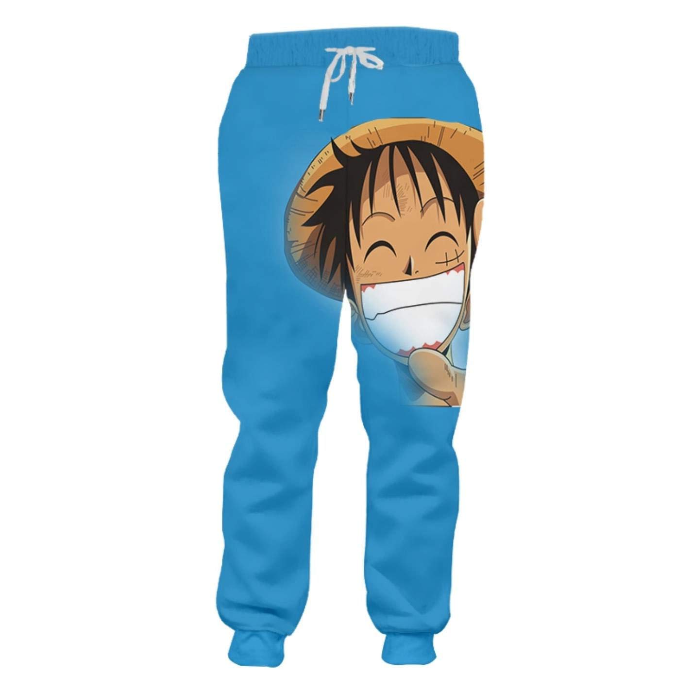 OTuOU Men Fashion Luffy Funny Sweat 3D Printed Cartoon ...