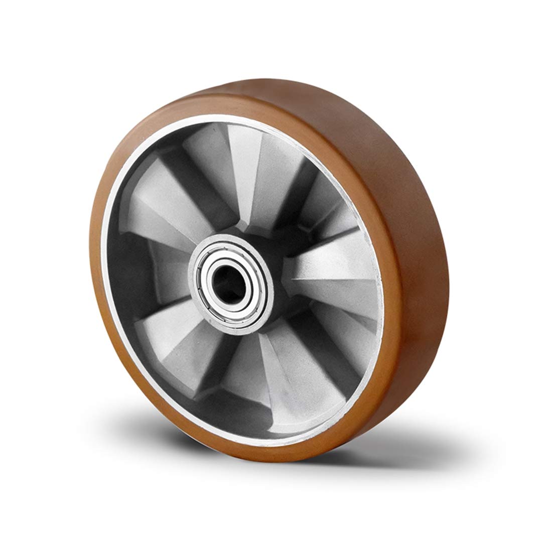 1 Pz 6x26x8 Rullo Di Durezza 98A Rivesto In PU Con Cuscinetto - Foto 3