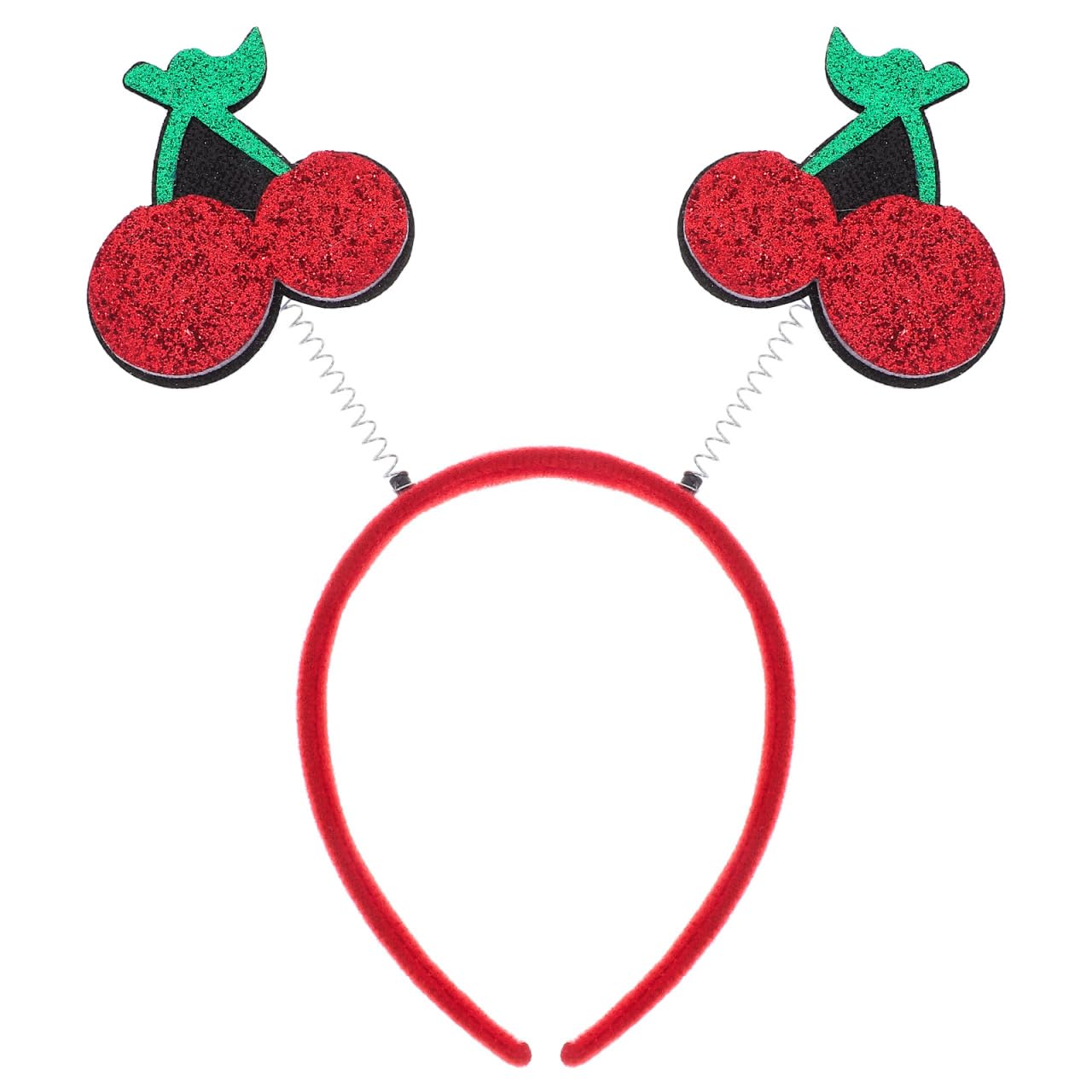 Kids Cherry Headband, Fun Fruit Party Hair Accessory for Festivals and Photo Props, Comfortable and Flexible Design for Children