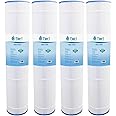 Tier1 Pool & Spa Filter Cartridge 4-pk | Replacement for Pentair Clean and Clear 520, Pleatco PCC130, Filbur FC-1978, C-7472, R173578 and More | 130 sq ft Pleated Fabric Filter Media