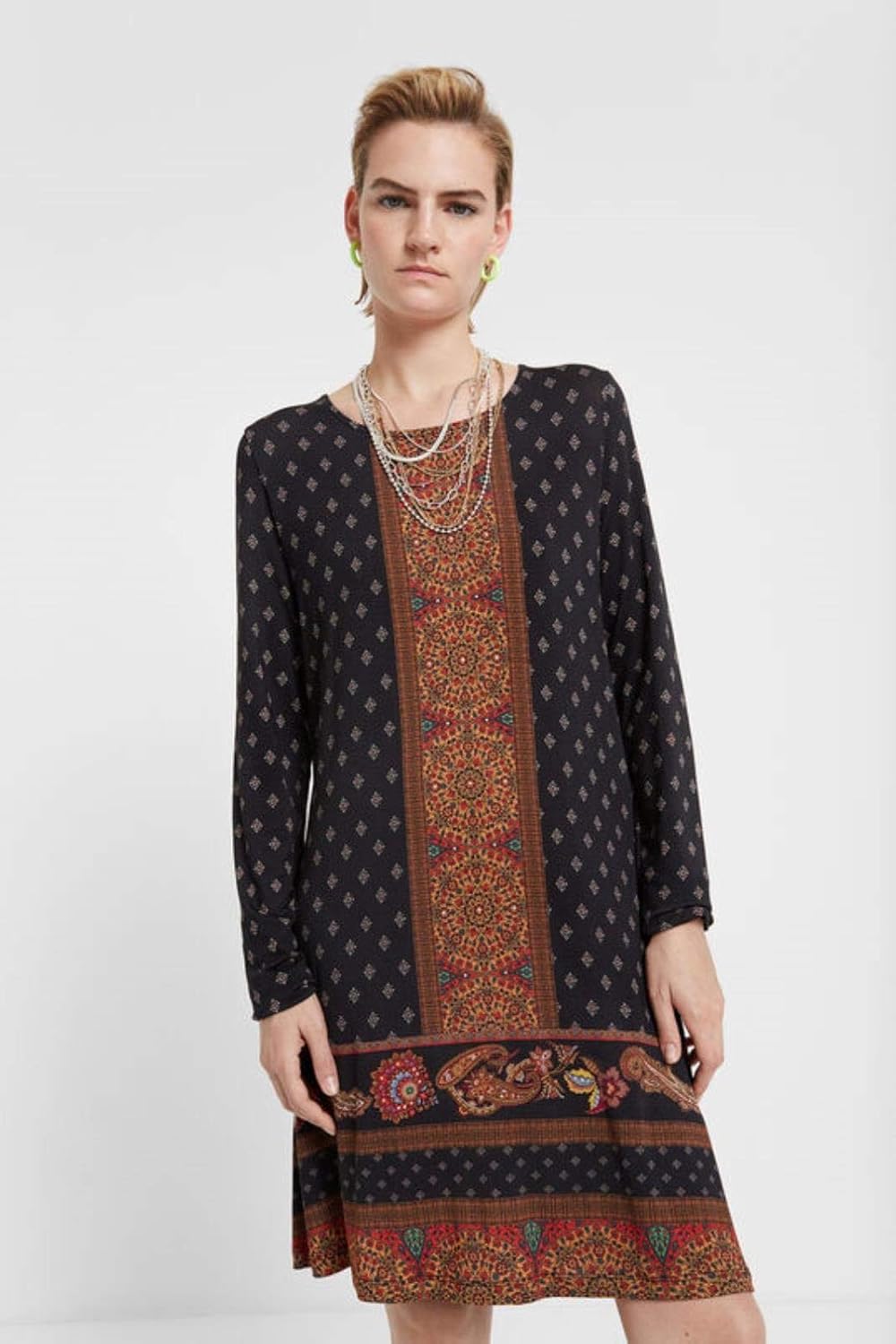 boho drop waist dress