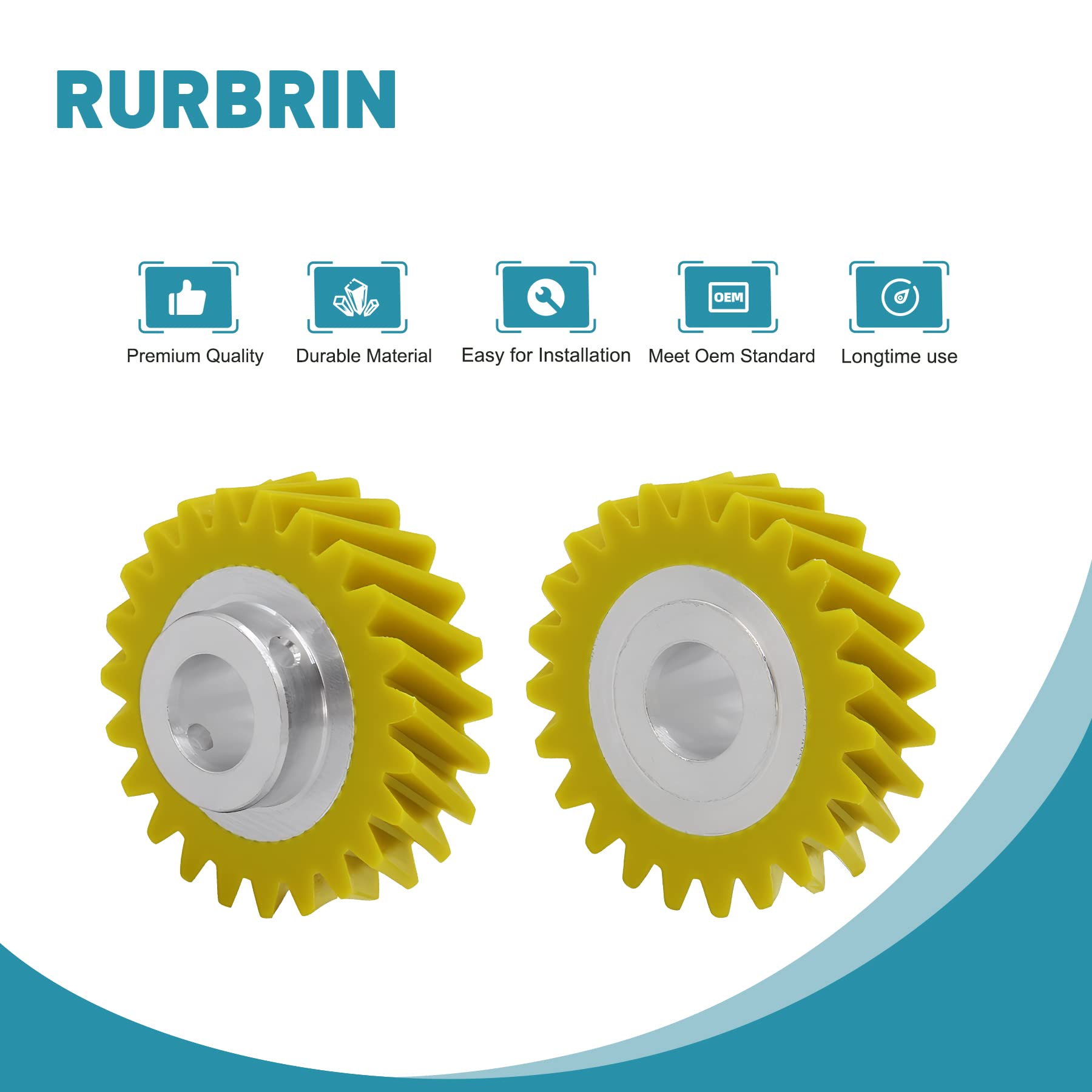 (1PC) Upgraded W10112253 Mixer Worm Gear Replacement for Whirlpool & KitchenAid Mixers Gear Replace Parts 4162897 4169830 AP4295669