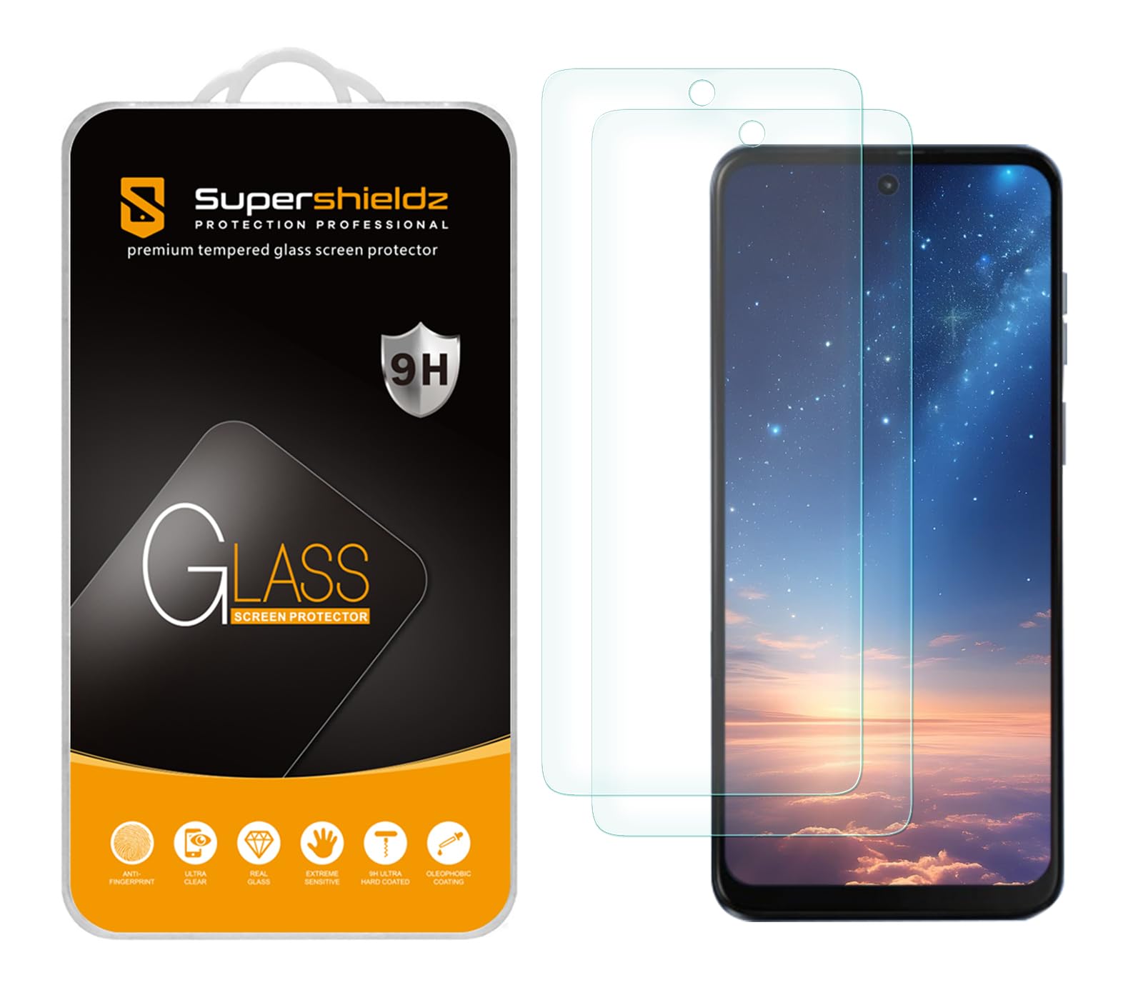 Supershieldz (2 Pack) Designed for Motorola Moto G Play (2026/2025) Tempered Glass Screen Protector, Anti Scratch, Bubble Free