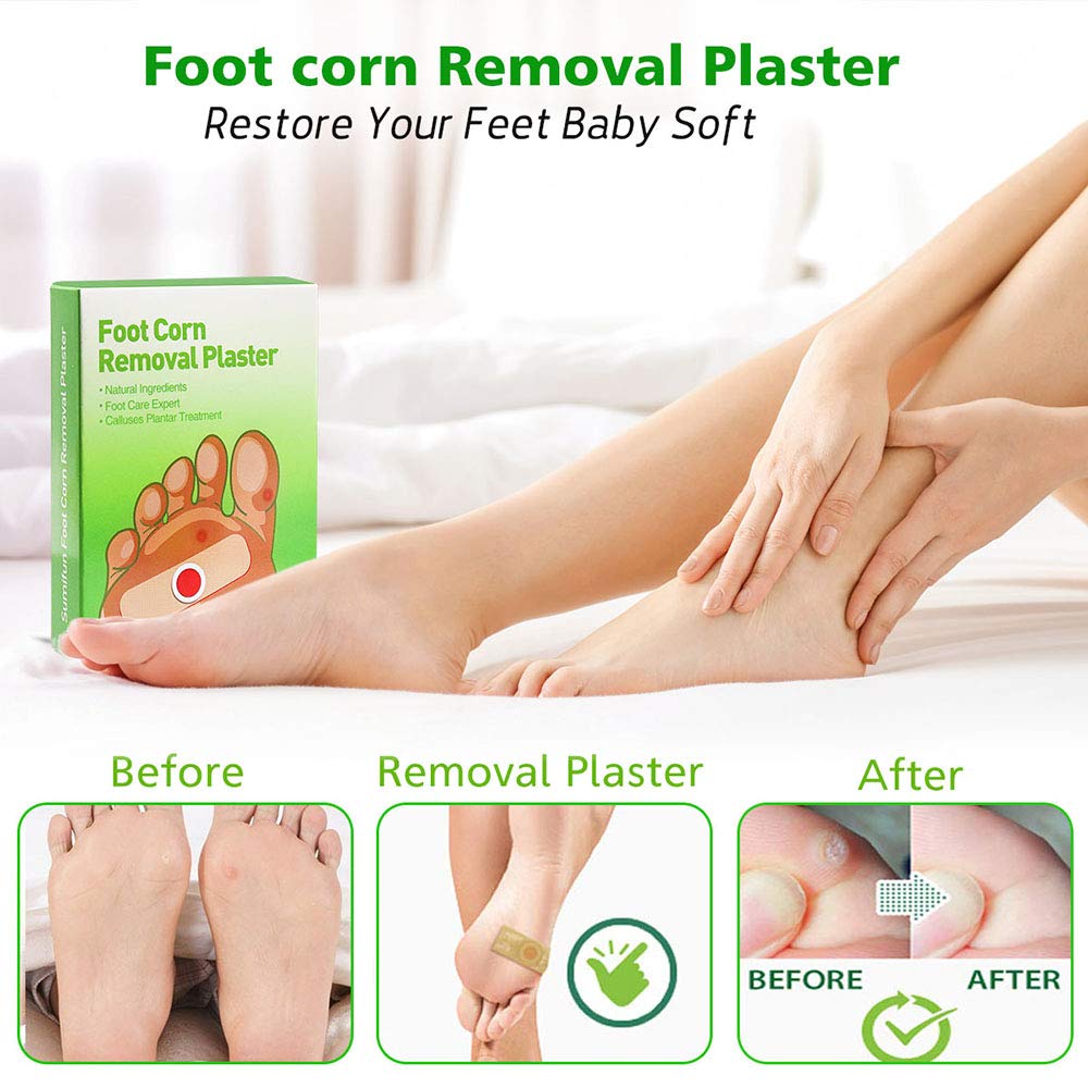 42 Pads Corn Removers for Feet-Corn Remover Pads-Toe Corn and Callus Removal- Corn Treatment Pads-Relieve Foot Pain : Beauty