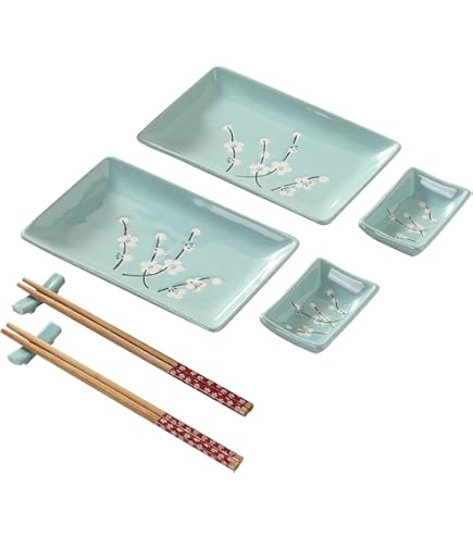 Amazon.com | Happy Sale, 6 Piece Japanese Style Sushi Plate