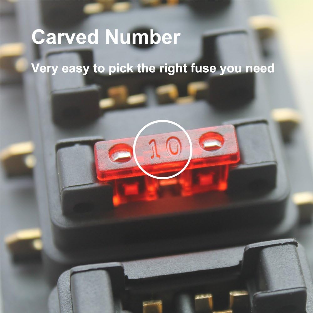 Gebildet CAR FUSE SET 80 PCS 12V-24V Assorted Standard Blade Fuse Used for Auto Car, Truck, SUV - Image 3