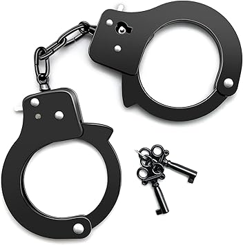 SYOSIN Toy Metal Handcuffs with Key 