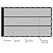 XTARPS 7' x 14' Premium Dump Truck Tarp Vinyl Mesh Tarp Fits Most Manual or Electric Dump Truck System
