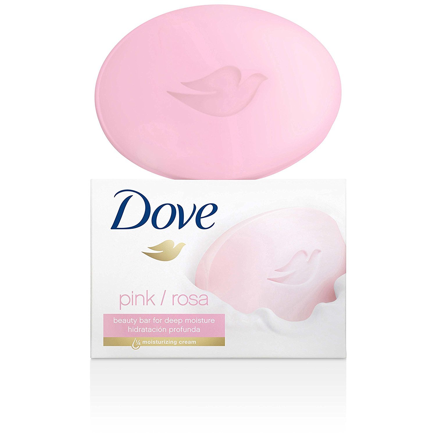 Dove Beauty Bar For Softer Skin Pink More Moisturizing Than Bar Soap 6 Bars, White : Bath Soaps : Beauty