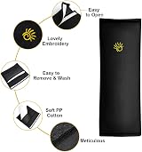 URAQT Car Seat Belt Pad Cushions for Children Black view 3