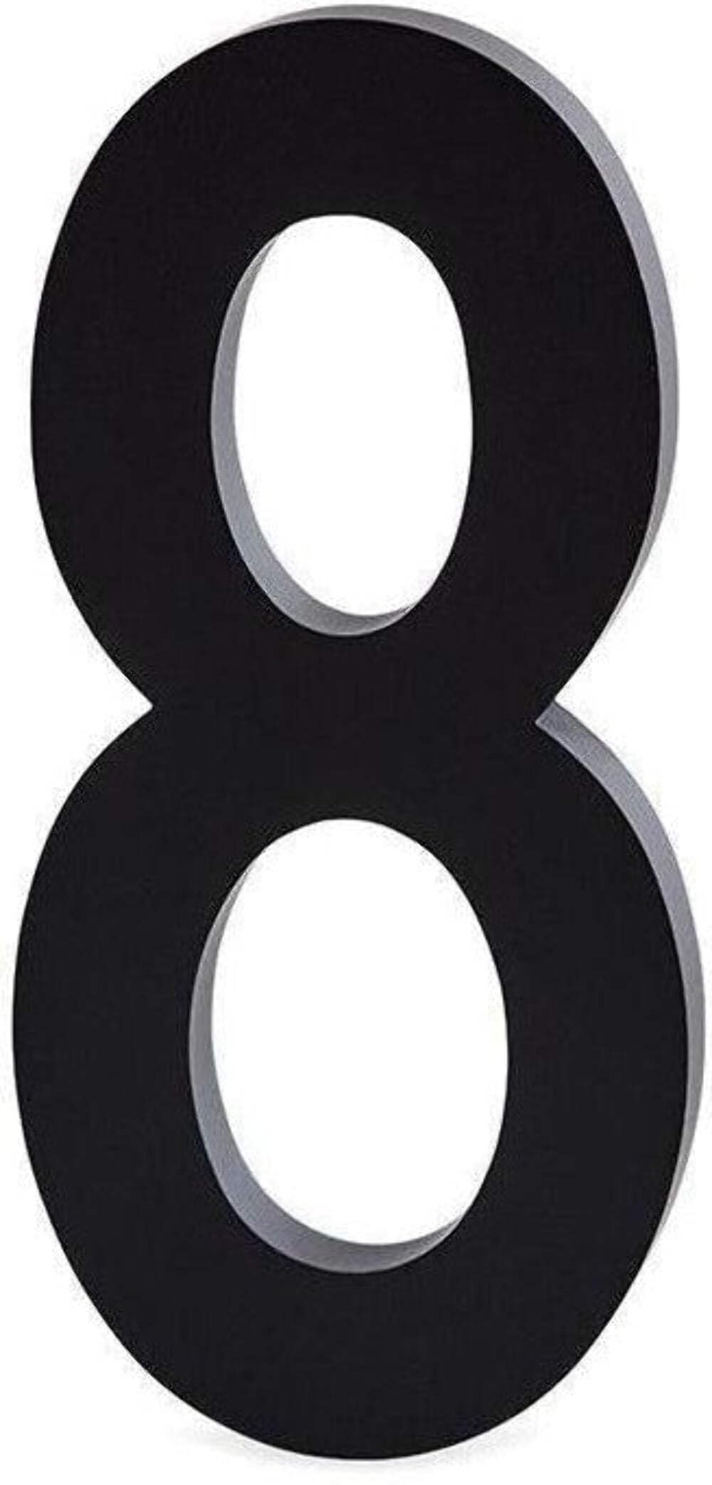 Design Letters Door Numbers 0-9 | Floating House Numbers in Aluminium | Perfect for Wall Decor in Home, Office | Modern House Signs Mounted with Screws/Adhesive Tap | House Letters for Street/Address