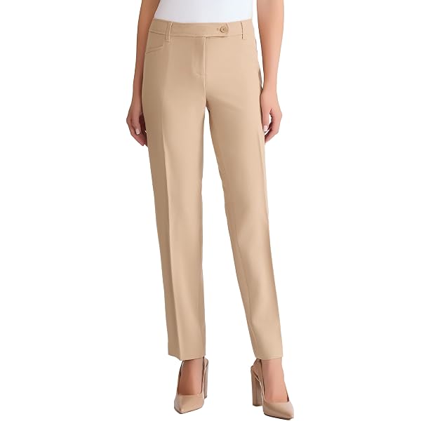jones new york dress pants Jones New York Women's Stretch Slim Leg Pant at Amazon Women's Clothing  store