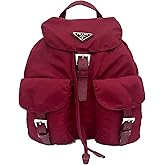 Prada Re-Edition Re-Nylon Drawstring Backpack Fuoco Burgundy Red Medium Womens