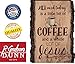 P. Graham Dunn All I Need is Coffee and Jesus Coffee Cup 4 x 6 Wood Bark Edge Design Sign