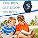 BesWLZ Kids Sports Watches Multi Function Waterproof Quartz Watch Wrist Dress Watch with LED Digital Alarm Stopwatch (Blue, Small)