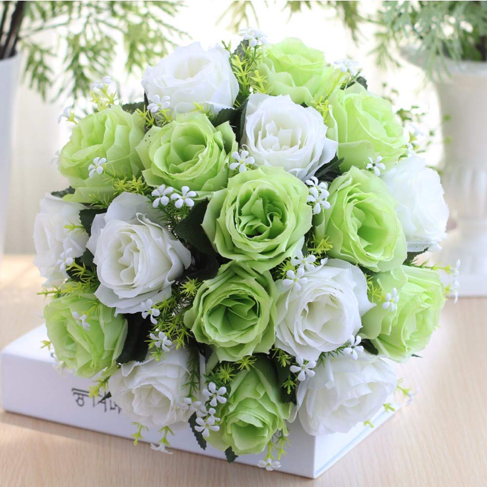 Amazoncom Finejuyudd 18head Artificial Silk Roses Flowers