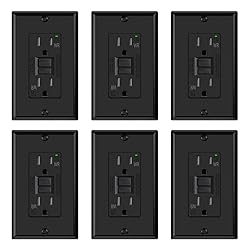 ELEGRP Outdoor GFCI Outlet 15 Amp, Self-Test GFI