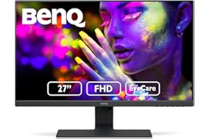 BenQ GW2780 Computer Monitor 27" FHD 1920x1080p | IPS | Eye-Care Tech | Low Blue Light | Anti-Glare | Adaptive Brightness | Tilt Screen | Built-In Speakers | DisplayPort | HDMI | VGA