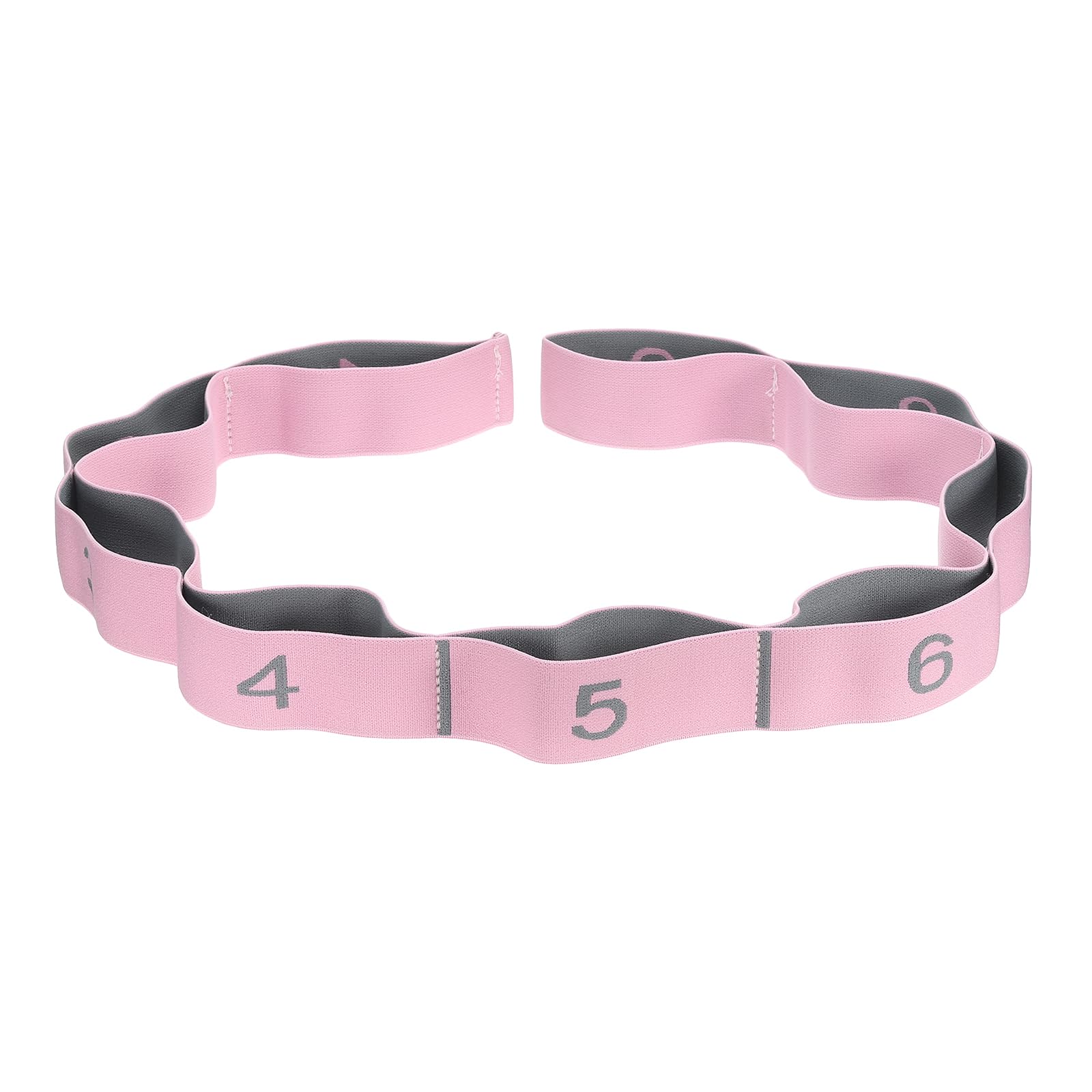 PATIKIL Exercise Bands, 43.3 Inch 1 Pcs Yoga Stretching Strap Latin Elastic Bands for Physical Dance Stretch Pilates Resistance Bands for Working Out, Light Pink