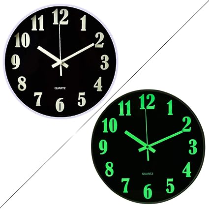 Zuji Wanduhr Leuchtend 30 Cm O Gerauschlose Uhr Furs