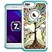 iPhone 7 Plus Case, iPhone 8 Plus Case, UrSpeedtekLive [Shock Absorption] Dual Layer Heavy Duty Protective Silicone Plastic Cover Case for Apple iPhone 7 Plus (2016) / iPhone 8 Plus (2017) -Love Tree