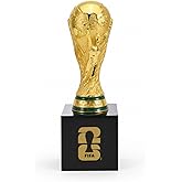 Official FIFA World Cup 2026 Edition - 5.9 Inch 3D Trophy w Acrylic Base -Timeless Collector’s Item Heavy Premium Zinc Alloy - FIFA World Cup Trophy Replica Perfect for Man Cave or Fútbol Memorabilia